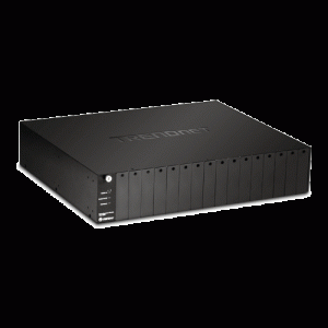 Sasiu cu 16 porturi pentru media convertoare-TRENDnet TFC-1600