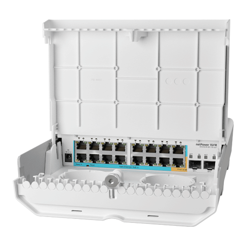 Cloud Router Switch outdoor 16x10-Mikrotik CRS318-1Fi-15Fr-2S-OUT