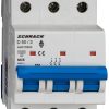 Întreruptor automat modular (MCB) AMPARO 10kA D 50A 3 poli