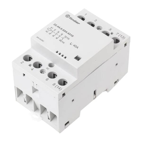 Contactor modular 4 ND 24VCA/CC 40A AgSnO2-Finder