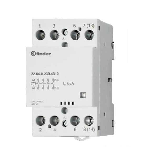 Contactor modular 4 ND 230VCA/CC 40A AgSnO2-Finder